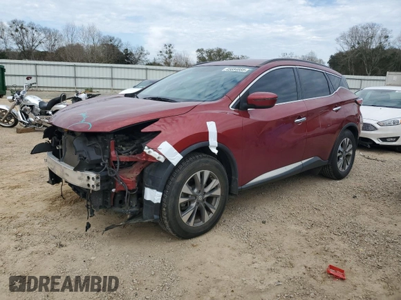 2018 Nissan Murano SV with VIN 5N1AZ2MG4JN187241, listed as a Copart auction lot 45684885 with 91,312 mi miles and Salvage Title. Bid and sale history available at carsss.com. Image 1.