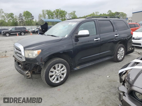 2008 Toyota Sequoia Platinum with VIN 5TDBY67A78S009399, listed as a Copart auction lot 52885125 with 137,569 mi miles and Clean Title. Bid and sale history available at carsss.com. Image 1.