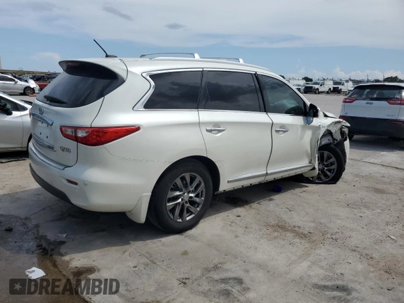 2015 Infiniti QX60 with VIN 5N1AL0MMXFC538815, listed as a Copart auction lot 62143805 with 84,910 mi miles and Salvage title. Bid and sale history available at DreamBid. Image 3.
