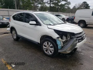 2013 Honda CR-V EX-L with VIN 5J6RM3H76DL022405, listed as a Copart auction lot 45805295 with 227,924 mi miles and Salvage Title. Bid and sale history available at DreamBid. Image 4.