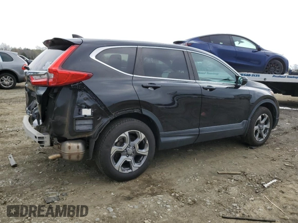 2019 Honda CR-V EX with VIN 2HKRW2H52KH625751, listed as a Copart auction lot 52596655 with 118,615 mi miles and Salvage Title. Bid and sale history available at carsss.com. Image 3.