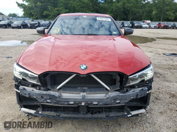 2020 BMW 3 Series 330i with VIN WBA5R1C09LFH84841, listed as a Copart auction lot 63381524 with 88,325 mi miles and Salvage Title. Bid and sale history available at carsss.com. Image 5.