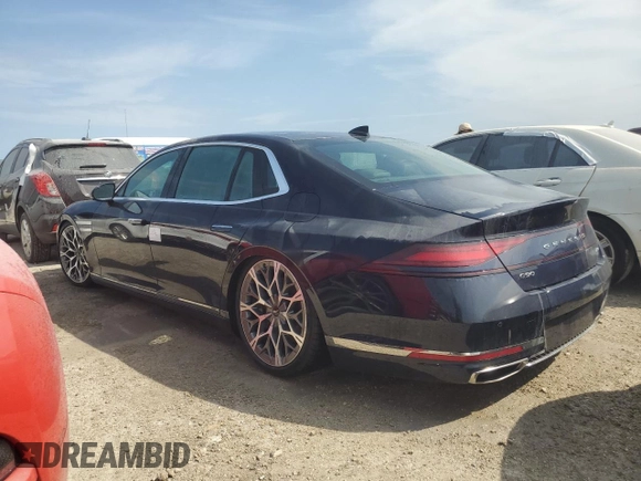 2024 Genesis G90 e-SC with VIN KMTFC4SD3RU042811, listed as a Copart auction lot 76003614 with Not Provided miles and Salvage Title. Bid and sale history available at DreamBid. Image 2.