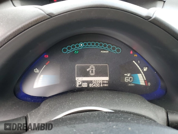 2016 Nissan LEAF S with VIN 1N4BZ0CP5GC309453, listed as a Copart auction lot 71820433 with 50,399 mi miles and . Bid and sale history available at DreamBid. Image 9.