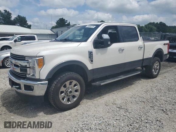 2017 Ford F-250 Lariat z VIN 1FT7W2B60HEC78227, wystawiony jako Copart lot #59498725 z przebiegiem 84 672 mil mil oraz Szkoda całkowita • Salvage title. Historia ofert i sprzedaży dostępna na DreamBid. Obrazek 1.