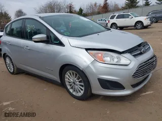 2014 Ford C-Max Hybrid SE with VIN 1FADP5AU8EL501290, listed as a IAAI auction lot 41846448 with NaN miles. Bid and sale history available at carsss.com. Image 1.