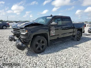 2017 Chevrolet Silverado 1500 LTZ with VIN 3GCUKSEC3HG181841, listed as a Copart auction lot 51438545 with 106,880 mi miles and Salvage Title. Bid and sale history available at carsss.com. Image 1.