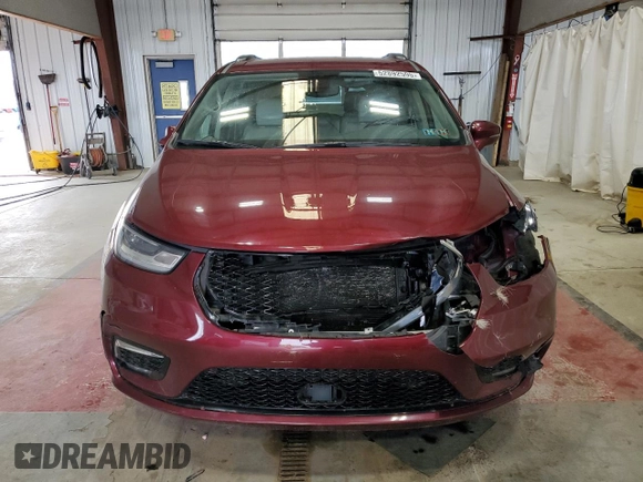 2021 Chrysler Pacifica Hybrid Touring L with VIN 2C4RC1L77MR596250, listed as a Copart auction lot 52892595 with 114,876 mi miles and Salvage title. Bid and sale history available at DreamBid. Image 5.