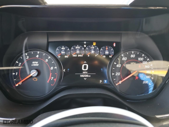 2022 Chevrolet Camaro ZL1 with VIN 1G1FK1R63N0122921, listed as a Copart auction lot 70043244 with 18,236 mi miles and Salvage Title. Bid and sale history available at carsss.com. Image 9.