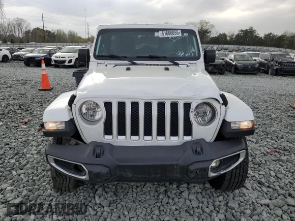 2019 Jeep Wrangler Unlimited Sahara with VIN 1C4HJXEG5KW602598, listed as a Copart auction lot 51666055 with 75,782 mi miles and Salvage Title. Bid and sale history available at carsss.com. Image 5.