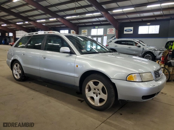 1998 Audi A4 with VIN WAUGD28D9WA228097, listed as a Copart auction lot 52101205 with 157,087 mi miles and Clean Title. Bid and sale history available at carsss.com. Image 4.