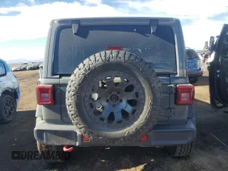 2021 Jeep Wrangler Unlimited Rubicon with VIN 1C4HJXFG6MW581407, listed as a Copart auction lot 43720585 with 34,176 mi miles and Salvage Title. Bid and sale history available at carsss.com. Image 6.