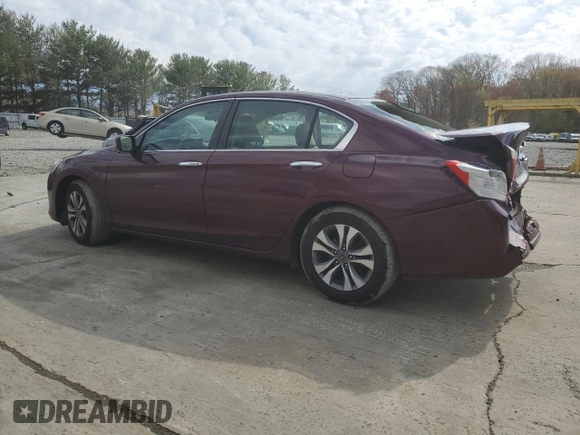 2015 Honda Accord LX with VIN 1HGCR2F3XFA120666, listed as a Copart auction lot 53250535 with 141,075 mi miles and Salvage Title. Bid and sale history available at DreamBid. Image 2.
