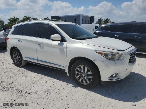 2014 Infiniti QX60 with VIN 5N1AL0MM9EC515024, listed as a Copart auction lot 49301495 with 138,564 mi miles and Clean Title. Bid and sale history available at carsss.com. Image 4.