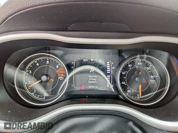 2018 Jeep Cherokee Latitude Plus with VIN 1C4PJMLB0JD609728, listed as a Copart auction lot 59684145 with 54,753 mi miles and Salvage title. Bid and sale history available at DreamBid. Image 9.