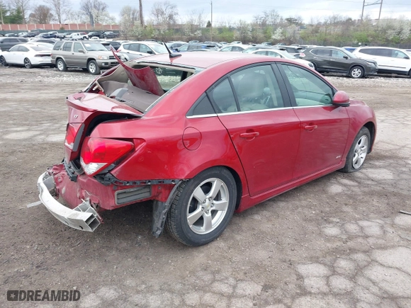 2011 Chevrolet Cruze LT w/2LT with VIN 1G1PG5S92B7185058, listed as a IAAI auction lot 41891610 with 112,805 mi miles. Bid and sale history available at carsss.com. Image 4.