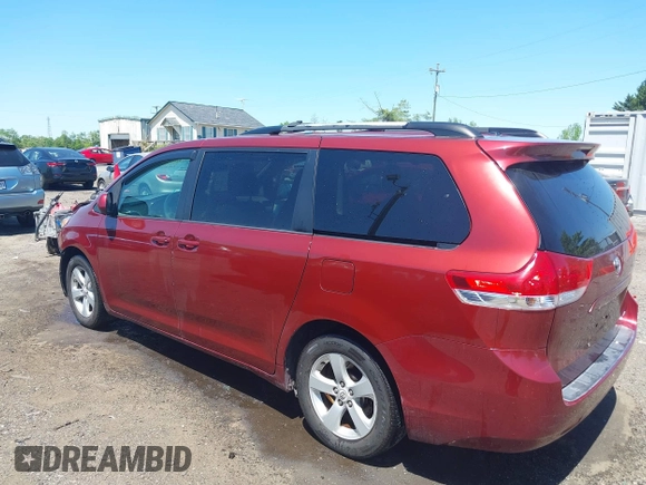 2012 Toyota Sienna LE AAS with VIN 5TDKK3DC9CS203298, listed as a IAAI auction lot 42070158 with 266,202 mi miles and . Bid and sale history available at DreamBid. Image 3.