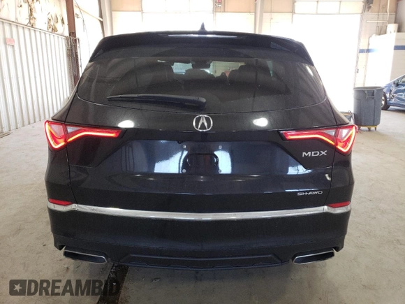 2023 Acura MDX with VIN 5J8YE1H32PL018051, listed as a Copart auction lot 47183955 with 18,943 mi miles and Salvage Title. Bid and sale history available at carsss.com. Image 6.