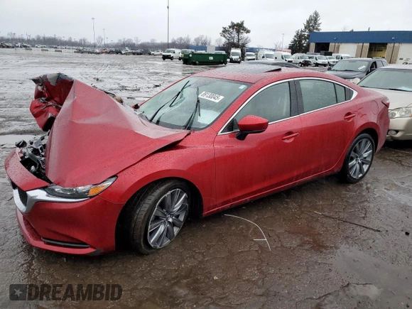 2020 Mazda 6 Touring with VIN JM1GL1VM1L1525218, listed as a Copart auction lot 89130045 with 42,612 mi miles and Salvage Title. Bid and sale history available at carsss.com. Image 1.