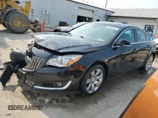 2016 Buick Regal Premium II z VIN 2G4GT5GX0G9193803, wystawiony jako Copart lot #60641235 z przebiegiem 69 500 mil mil oraz Szkoda całkowita • Salvage title. Historia ofert i sprzedaży dostępna na DreamBid. Obrazek 1.