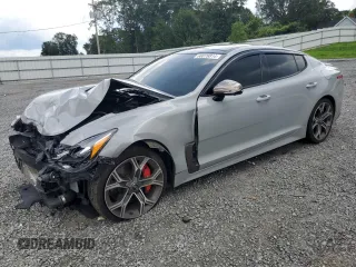 2021 Kia Stinger GT2 with VIN KNAE55LC5M6096640, listed as a Copart auction lot 66076814 with 63,852 mi miles and Salvage Title. Bid and sale history available at carsss.com. Image 1.