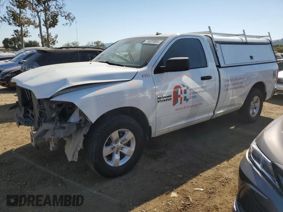 2015 Ram 1500 Tradesman with VIN 3C6JR6DG9FG596080, listed as a Copart auction lot 74025904 with 180,789 mi miles and Salvage title. Bid and sale history available at DreamBid. Image 1.