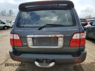 2003 Lexus LX 470 z VIN JTJHT00W733523370, wystawiony jako Copart lot #55516375 z przebiegiem 157 862 mil mil oraz Czysty tytuł • Clean title. Historia ofert i sprzedaży dostępna na DreamBid. Obrazek 6.