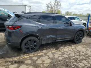 2021 Chevrolet Blazer RS with VIN 3GNKBKRS0MS544376, listed as a Copart auction lot 55801965 with 42,609 mi miles and Clean title. Bid and sale history available at DreamBid. Image 3.