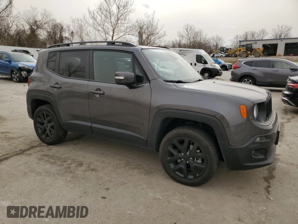 2018 Jeep Renegade Altitude with VIN ZACCJBBB5JPH48064, listed as a Copart auction lot 49410825 with 57,315 mi miles and Salvage title. Bid and sale history available at DreamBid. Image 4.