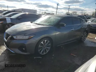 2020 Nissan Maxima Platinum with VIN 1N4AA6FVXLC380674, listed as a Copart auction lot 36860834 with 47,516 mi miles and Clean Title. Bid and sale history available at DreamBid. Image 1.