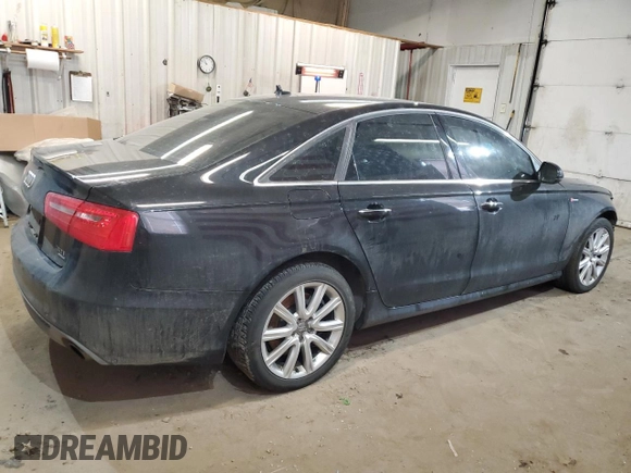 2015 Audi A6 Premium Plus with VIN WAUFGAFC5FN013221, listed as a Copart auction lot 48854395 with 155,728 mi miles and Salvage title. Bid and sale history available at DreamBid. Image 3.