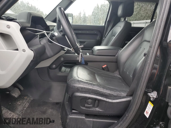 2020 Land Rover Defender HSE with VIN SALE9EEU6L2025605, listed as a Copart auction lot 50646375 with 37,846 mi miles and Salvage title. Bid and sale history available at DreamBid. Image 7.