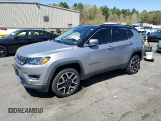 2018 Jeep Compass Limited with VIN 3C4NJDCBXJT114406, listed as a Copart auction lot 55061375 with 101,858 mi miles and Salvage title. Bid and sale history available at DreamBid. Image 1.