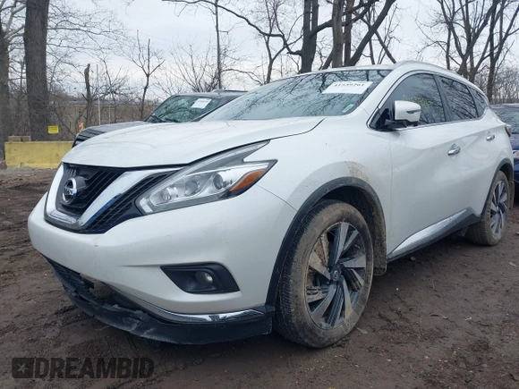 2017 Nissan Murano S with VIN 5N1AZ2MH6HN126489, listed as a IAAI auction lot 41559261 with 81,567 mi miles and . Bid and sale history available at DreamBid. Image 6.