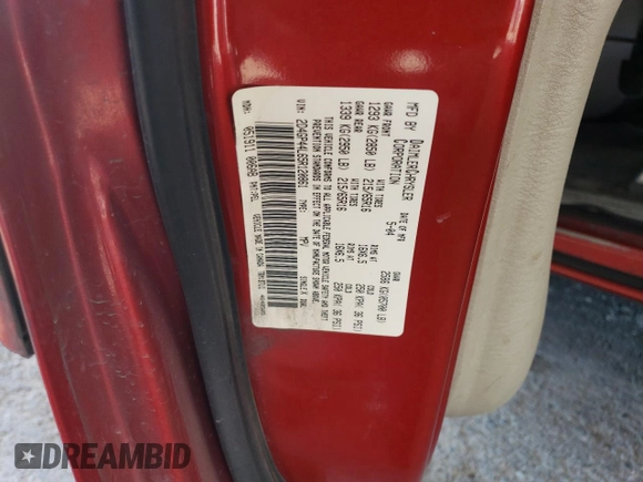 2005 Dodge Caravan SXT with VIN 2D4GP44L65R120861, listed as a Copart auction lot 57040565 with 244,971 mi miles and Salvage title. Bid and sale history available at DreamBid. Image 13.