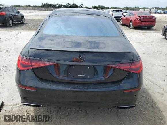 2023 Mercedes-Benz S-Class S 500 with VIN W1K6G6DBXPA208546, listed as a Copart auction lot 49313765 with 64,292 mi miles and Non Repairable. Bid and sale history available at carsss.com. Image 6.