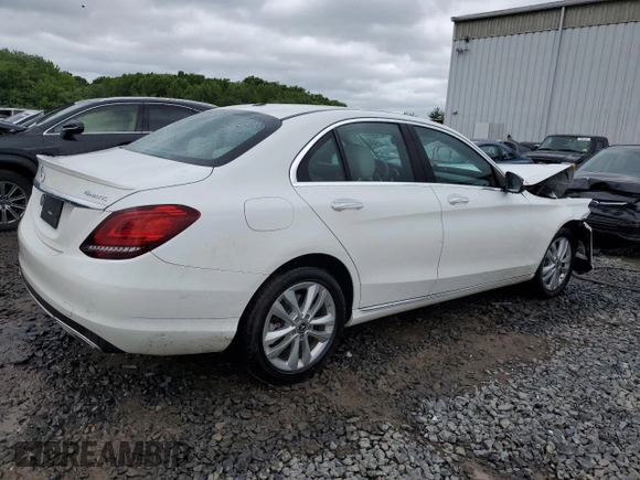 2019 Mercedes-Benz C 300 with VIN 55SWF8EB9KU288220, listed as a Copart auction lot 54954374 with Not Provided miles and Salvage Title. Bid and sale history available at carsss.com. Image 3.