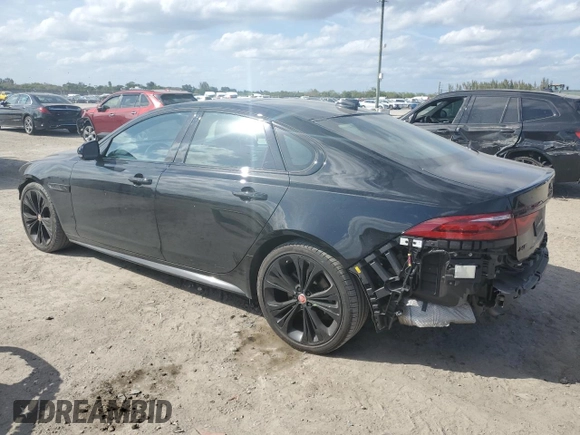 2023 Jaguar XF R-Dynamic SE with VIN SAJBL4GX8PCY93183, listed as a Copart auction lot 46219455 with 15,109 mi miles and Non Repairable. Bid and sale history available at carsss.com. Image 2.