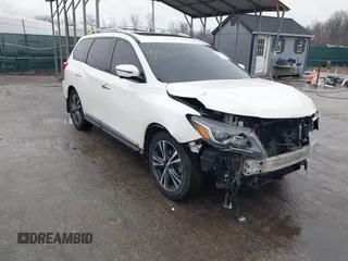2017 Nissan Pathfinder SV z VIN 5N1DR2MN4HC610384, wystawiony jako IAAI lot #41875549 z przebiegiem 119 877 mil mil oraz . Historia ofert i sprzedaży dostępna na DreamBid. Obrazek 1.