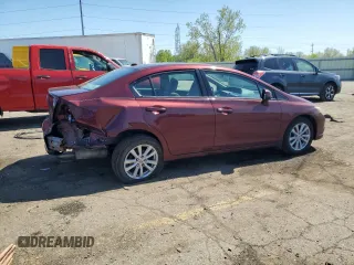 2012 Honda Civic EX with VIN 19XFB2F85CE034458, listed as a Copart auction lot 56599745 with 168,786 mi miles and Clean Title. Bid and sale history available at DreamBid. Image 3.