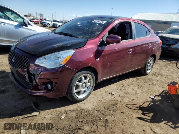 2017 Mitsubishi Mirage G4 ES with VIN ML32F3FJ6HH004840, listed as a Copart auction lot 48561124 with 42,150 mi miles. Bid and sale history available at carsss.com. Image 1.
