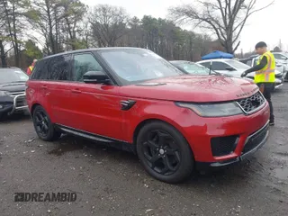 2018 Land Rover Range Rover Sport HSE with VIN SALWR2RVXJA186399, listed as a IAAI auction lot 41077754 with 50,590 mi miles. Bid and sale history available at carsss.com. Image 1.
