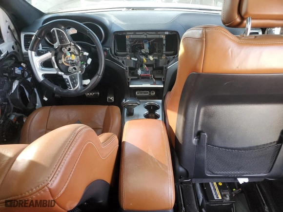 2015 Jeep Grand Cherokee SRT with VIN 1C4RJFDJ8FC687469, listed as a Copart auction lot 85270104 with 0 mi miles and Salvage Title. Bid and sale history available at carsss.com. Image 8.