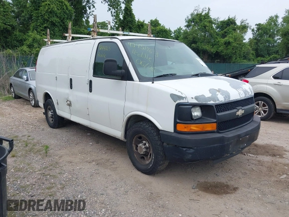 2011 Chevrolet Express Cargo with VIN 1GCWGFCA4B1172655, listed as a IAAI auction lot 42451763 with 326,327 mi miles and . Bid and sale history available at DreamBid. Image 1.