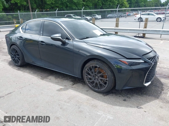 2021 Lexus IS 300 with VIN JTHC81F27M5045061, listed as a IAAI auction lot 42250307 with 64,770 mi miles and . Bid and sale history available at DreamBid. Image 1.