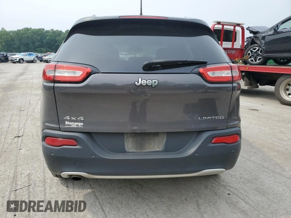 2018 Jeep Cherokee Limited with VIN 1C4PJMDB4JD608869, listed as a Copart auction lot 60962805 with 75,600 mi miles and Salvage title. Bid and sale history available at DreamBid. Image 6.