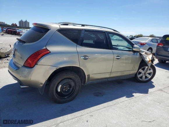 2007 Nissan Murano SL with VIN JN8AZ08T97W522355, listed as a Copart auction lot 48253575 with 127,030 mi miles and Salvage Title. Bid and sale history available at carsss.com. Image 3.