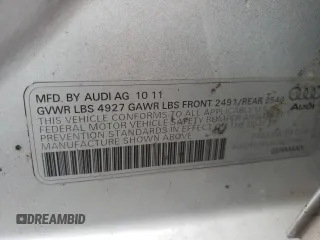 2012 Audi A4 Premium Plus z VIN WAUFFAFL8CN011431, wystawiony jako Copart lot #58014155 z przebiegiem Nie podano mil oraz Szkoda całkowita • Salvage title. Historia ofert i sprzedaży dostępna na DreamBid. Obrazek 13.