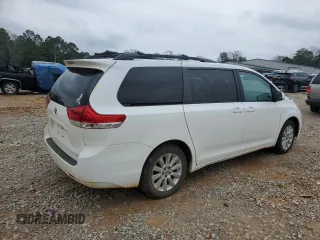 2012 Toyota Sienna LE with VIN 5TDJK3DC0CS043968, listed as a Copart auction lot 45854755 with 166,196 mi miles and Salvage Title. Bid and sale history available at carsss.com. Image 3.