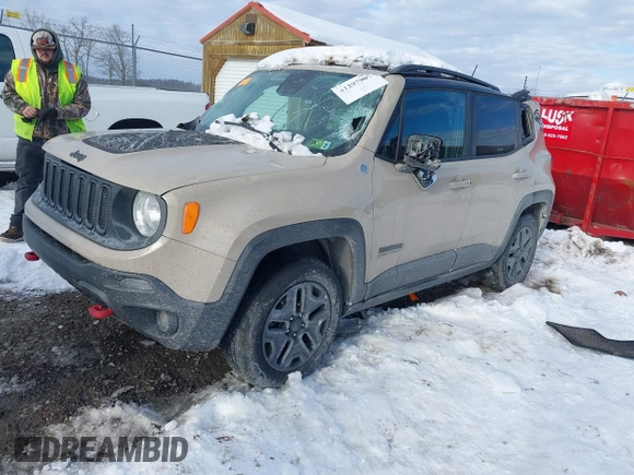 2017 Jeep Renegade Trailhawk с VIN ZACCJBCB9HPF02711, выставлен на аукционе IAAI как лот 41297907 с пробегом 136 188 миль миль и . История ставок и продаж доступна на DreamBid. Изображение 2.